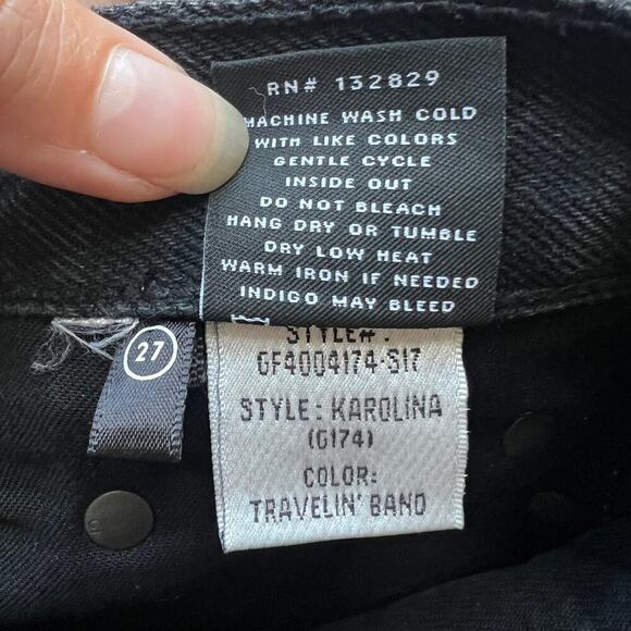 GRLFRND The Karolina High Waisted Distressed Jeans in Travelin' Band Size 27 - Picture 8 of 8